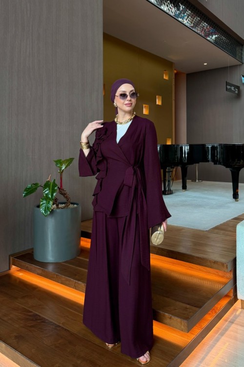 Alis Pantolon Takım Mürdüm