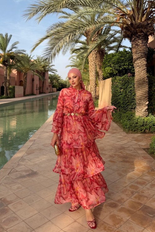 Almila Elbise Pembe