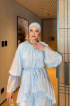 Almina Pantolon Takım Bebe Mavisi