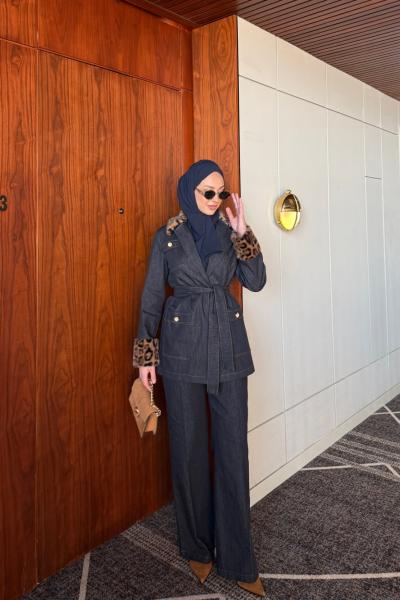 Arya Pantolonlu Takım Lacivert