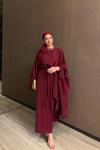 Ayende Elbise Takım Bordo