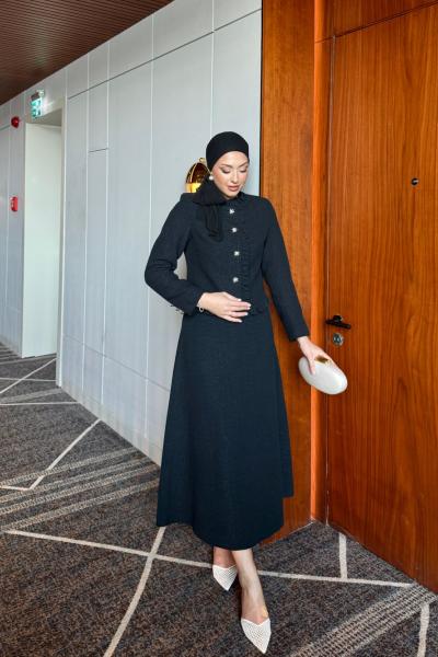 Ayşe Etekli Takım Siyah