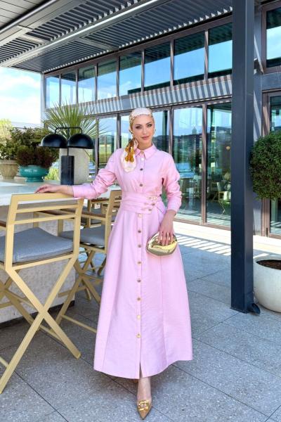 Ayşıl Elbise Pembe