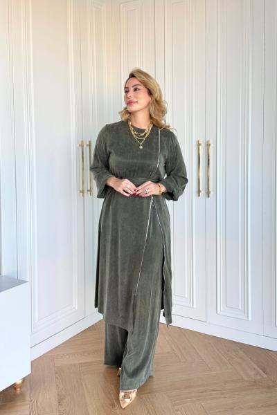 Ayşin Pantolonlu Takım Haki