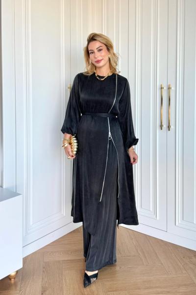 Ayşin Pantolonlu Takım Siyah