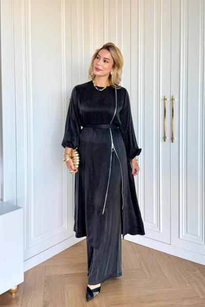 Ayşin Pantolonlu Takım Siyah