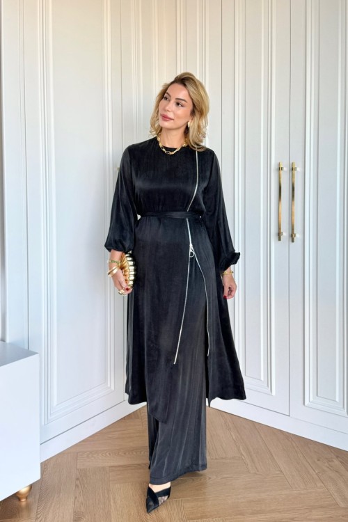 Ayşin Pantolonlu Takım Siyah