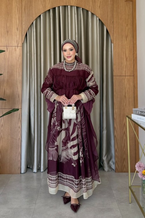 Balkız Elbise Bordo