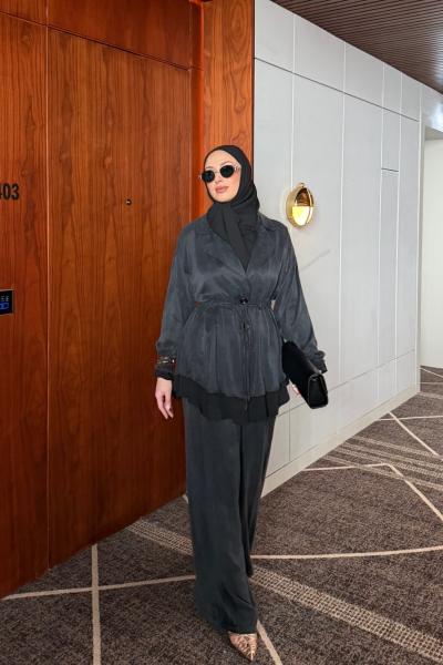 Belinay Pantolon Takım Siyah