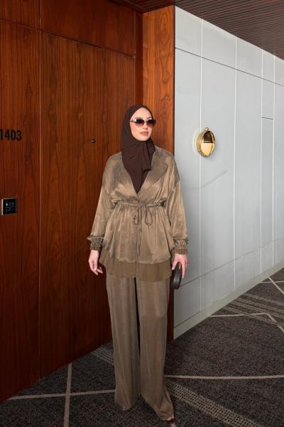 Belinay Pantolon Takım Vizon