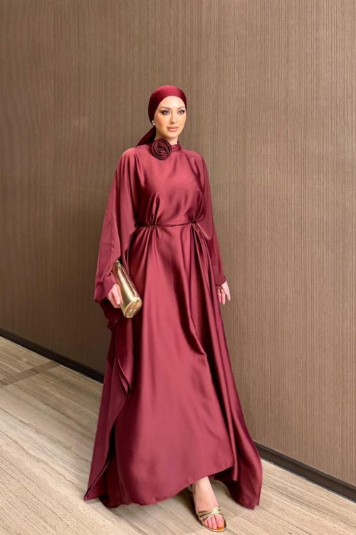 Belur Elbise Bordo