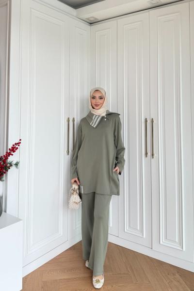 Selenay Eşofman Takım Haki