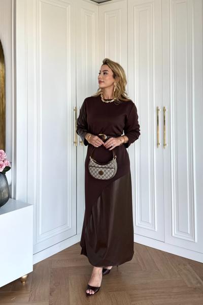 Berfu Elbise Acı Kahve