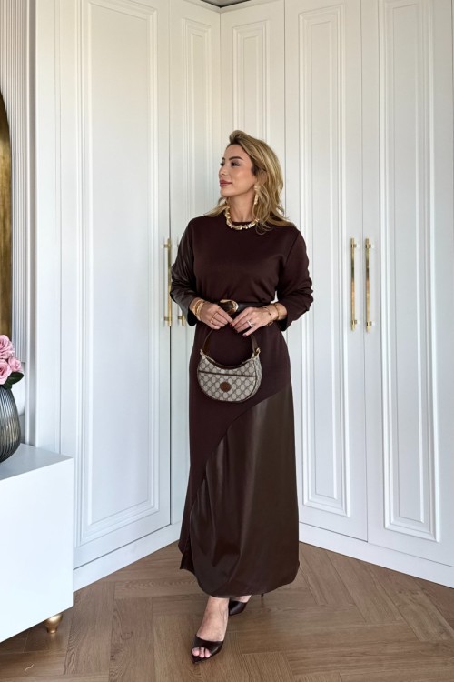 Berfu Elbise Acı Kahve