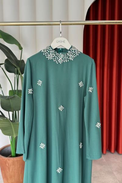 Beyza Elbise Mint Yeşili