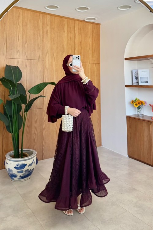 Biray Etekli Takım Bordo