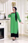 Btk Selda Elbise  5387 Bennetton Yeşili