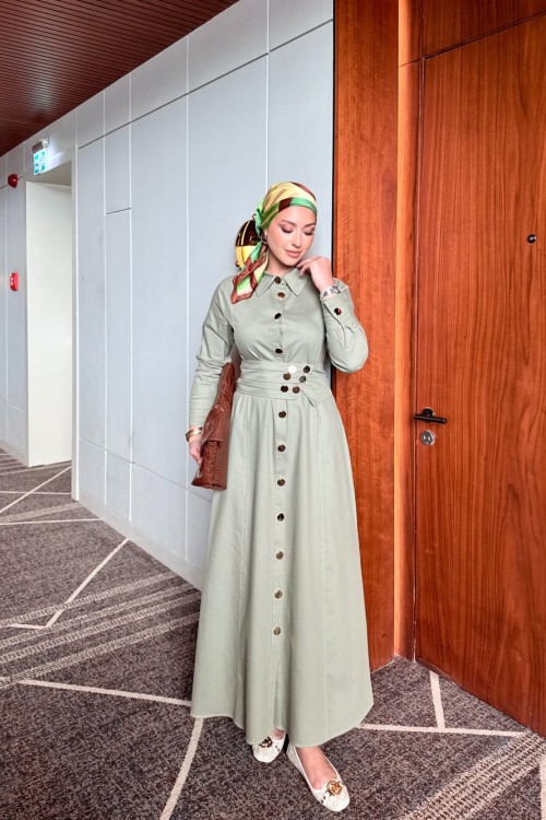 Bulut Elbise Haki