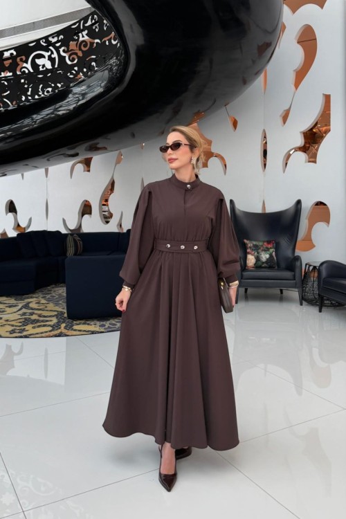 Büşra Elbise Kahve