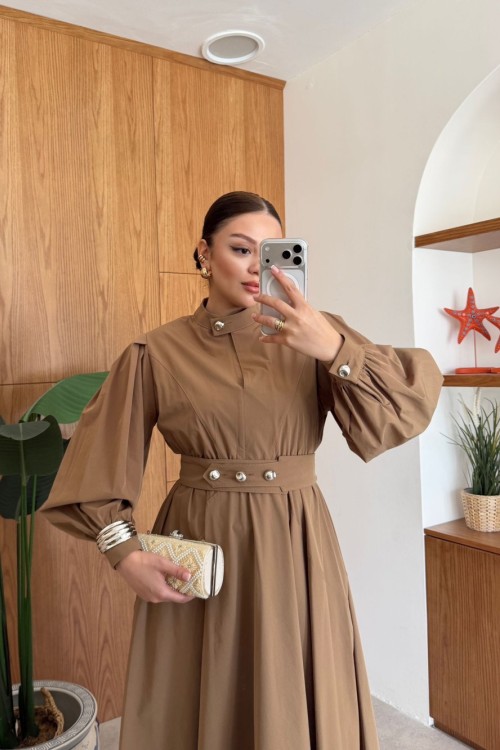 Büşra Elbise Vizon
