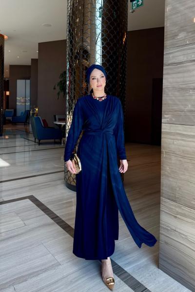 Cevher Elbise Lacivert