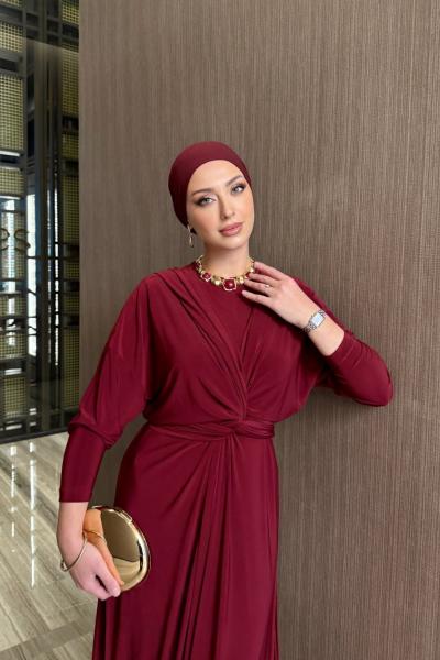 Cevher Elbise Bordo