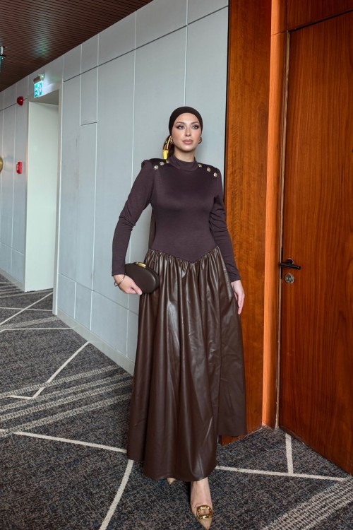 Çisil Elbise Acı Kahve