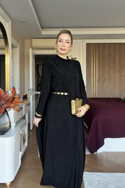 Demet Elbise Siyah