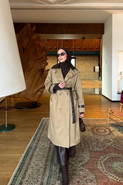 Ebrar Trençkot Camel