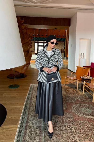 Eda Etekli Takım Siyah