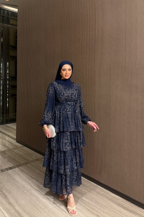 Ekin Elbise Lacivert