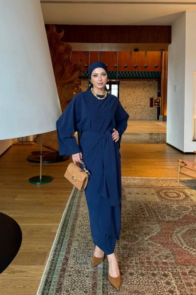 Elif Etekli Takım Lacivert