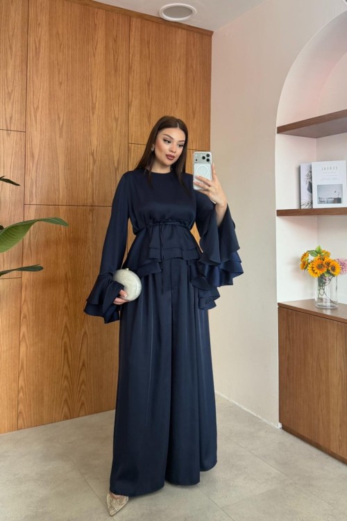 Erna Pantolonlu Takım Lacivert