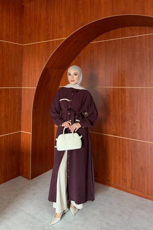 Esila Pantolon Takım Bordo