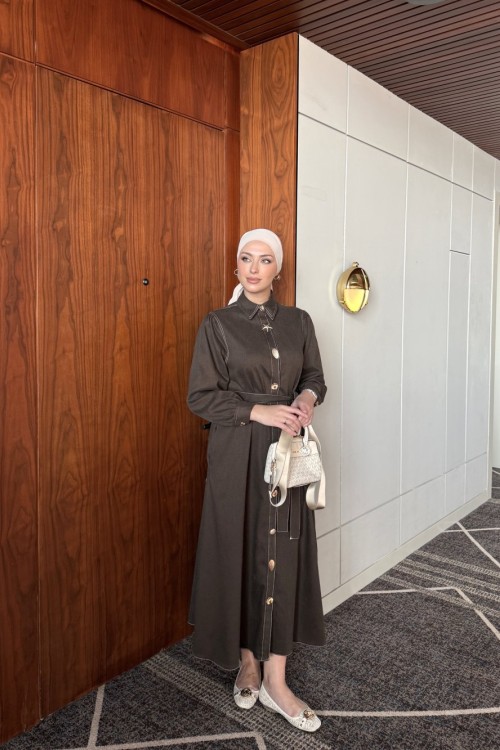 Esma Elbise Kahverengi