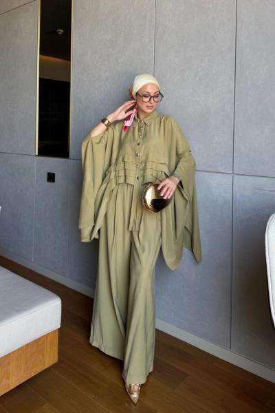 Esra Pantolonlu Takım Çağla Yeşili