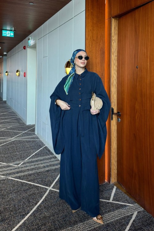 Esra Pantolonlu Takım Lacivert