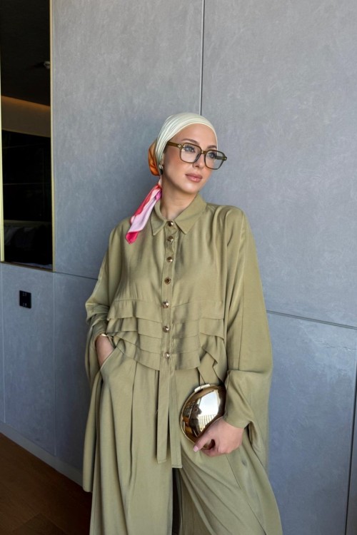 Esra Pantolonlu Takım Çağla Yeşili