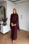 Esra Pantolonlu Takım Bordo