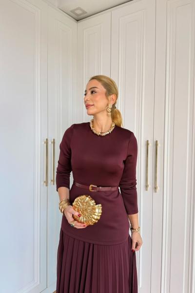 Farah Elbise Bordo