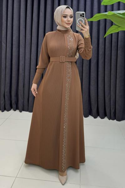 Feriha Elbise Kahverengi