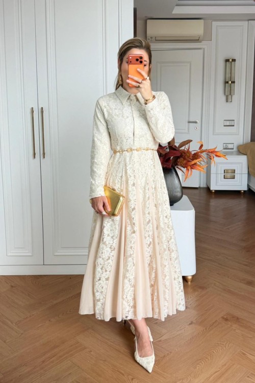 Feyza Elbise Ekru