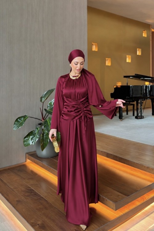 Fulya Elbise Bordo