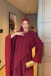 Şine Pantolonlu Takım Bordo