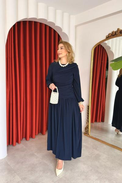 Gizem Elbise Lacivert