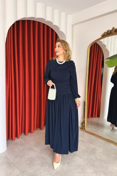 Gizem Elbise Lacivert