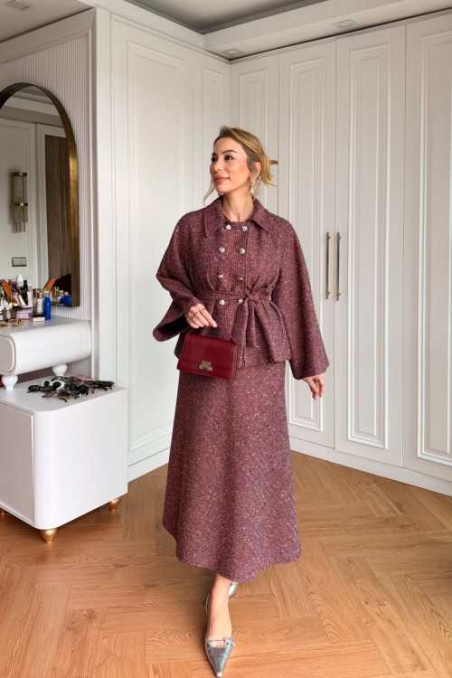 Göksel Etekli Takım Mürdüm