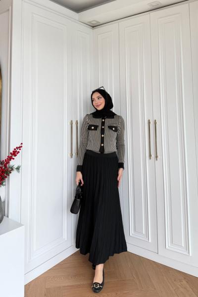 Gönül Etekli Takım Siyah