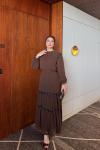 Gülbin Elbise Kahverengi