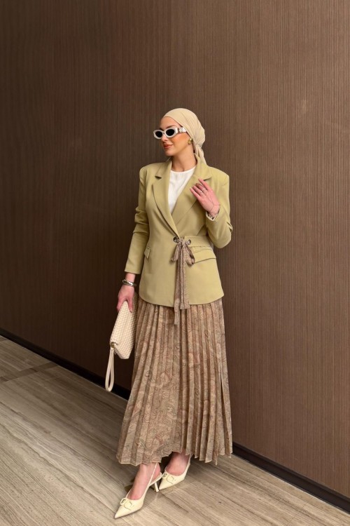Hadise Etek Takım Mint Yeşili